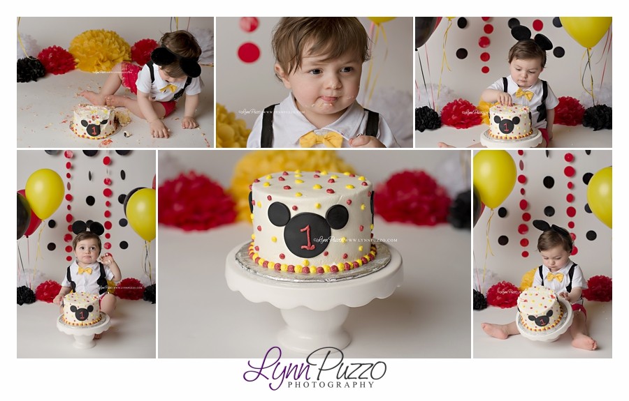 ct cake smash photographer, cake smash, smash cake, first birthday, mickey mouse first birthday