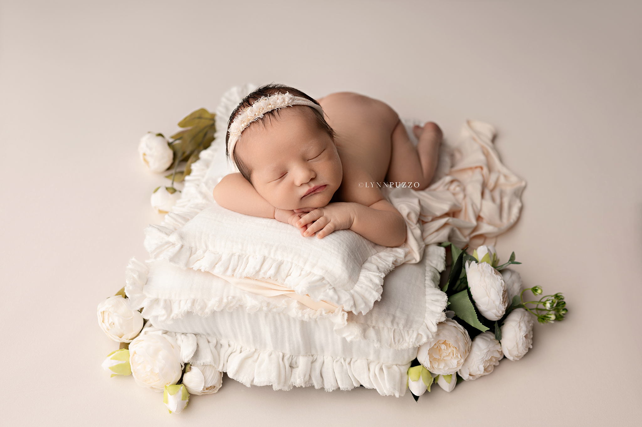 Newborn rainbow baby photography