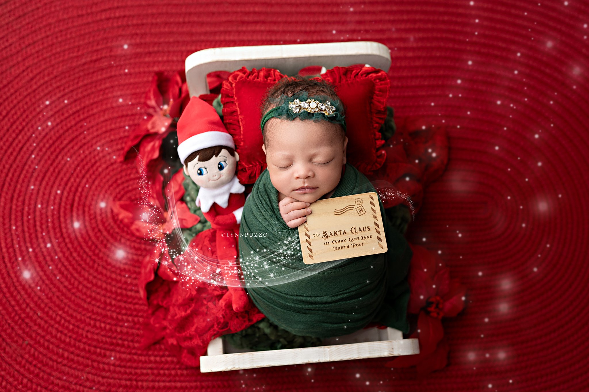 Christmas newborn photos