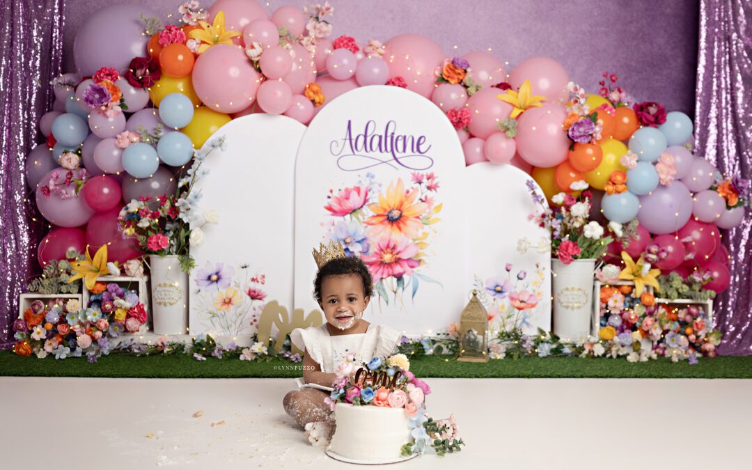 Wildflower Cake Smash |  Adaliene